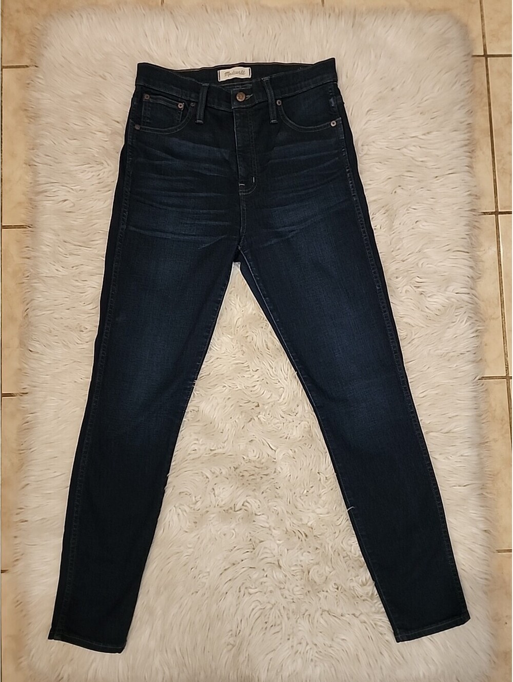 Madewell 10 High-Rise Skinny Dark Wash Jean Womens NEW RN77388 Style F4684 Siz28
